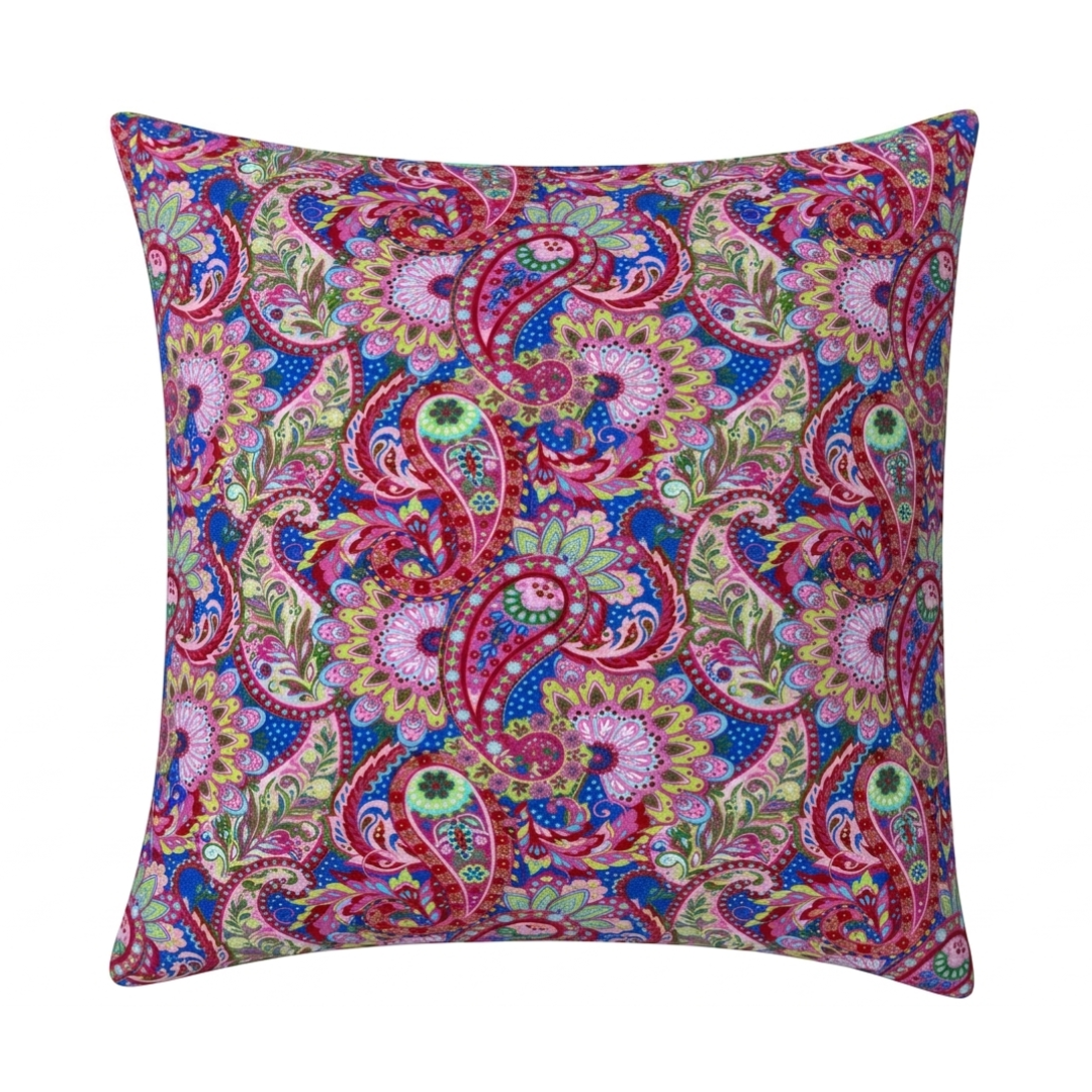 Scatter Cushion - Paisley Navy Blue