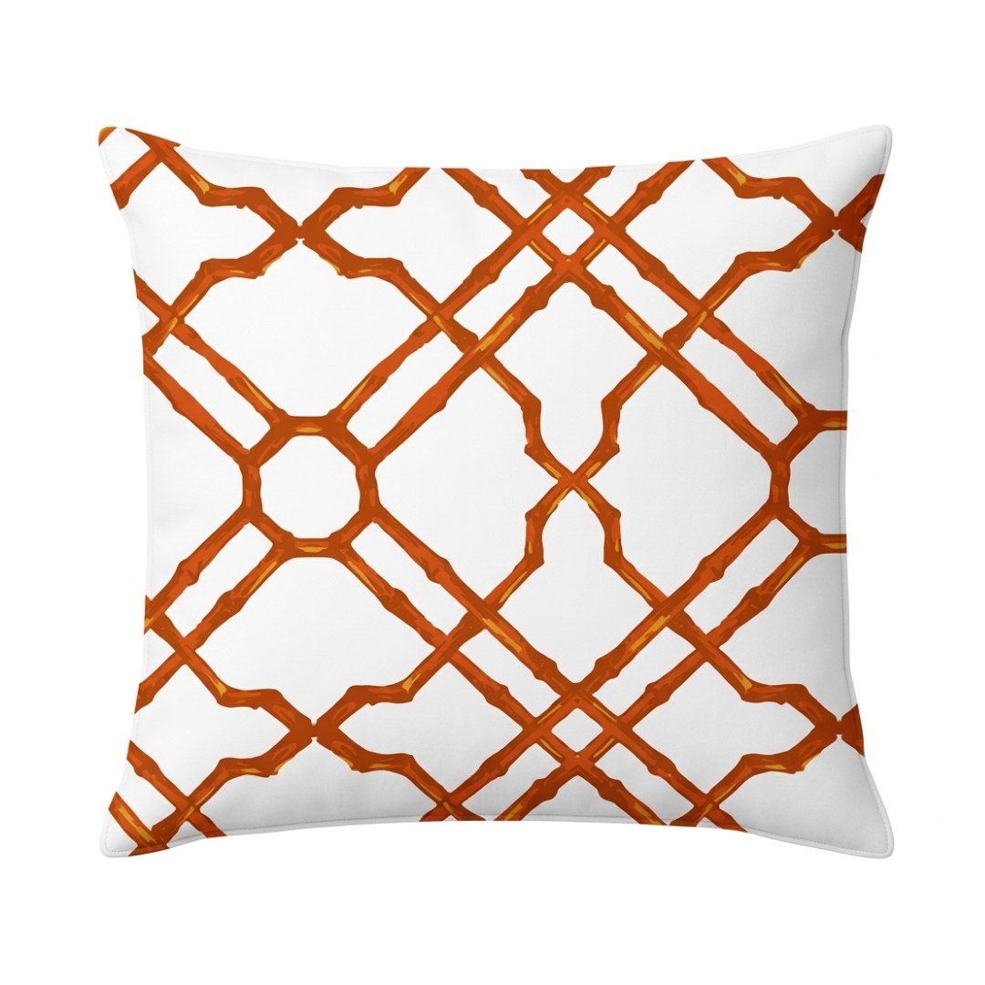 Scatter Cushion - Bamboo White Brown