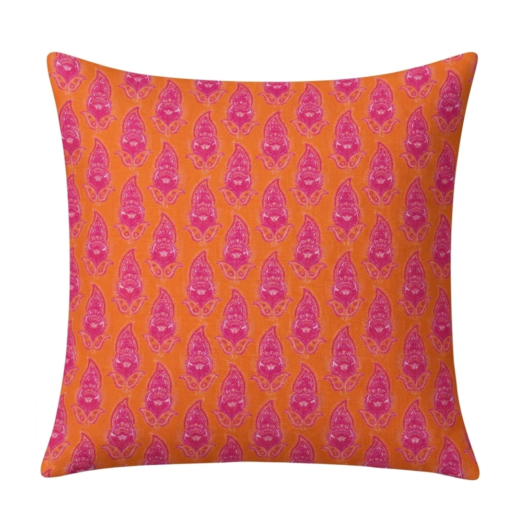 Scatter Cushion - Paisley Block Print