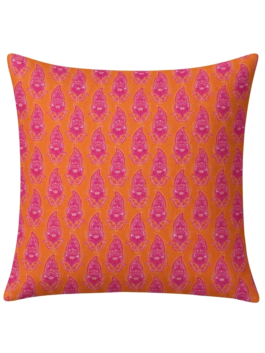Scatter Cushion - Paisley Block Print