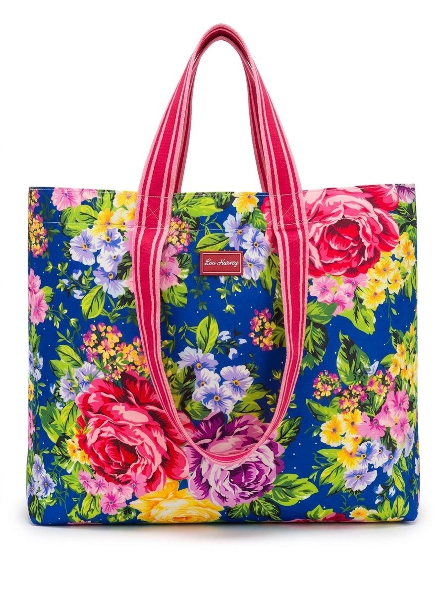 Shopper - Gabriella Floral Navy