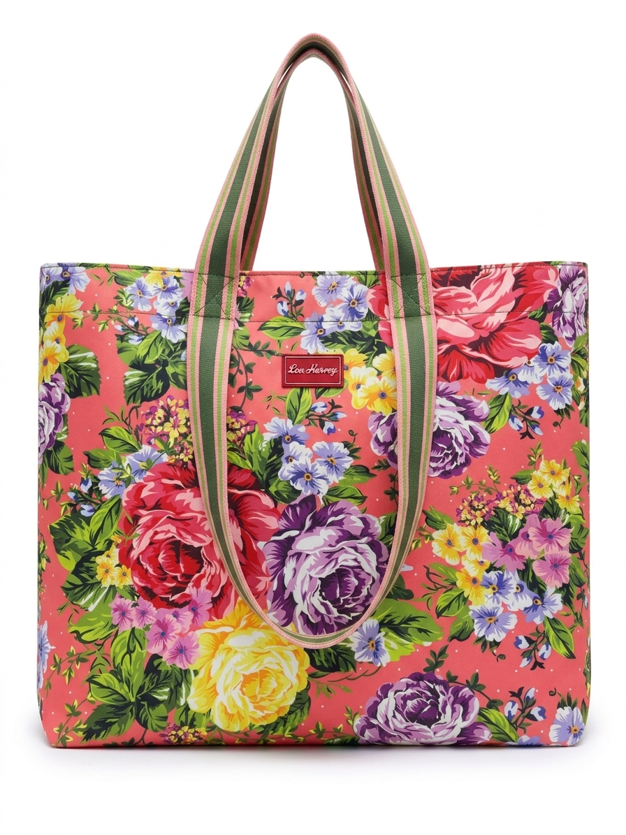 Shopper - Gabriella Floral Peach