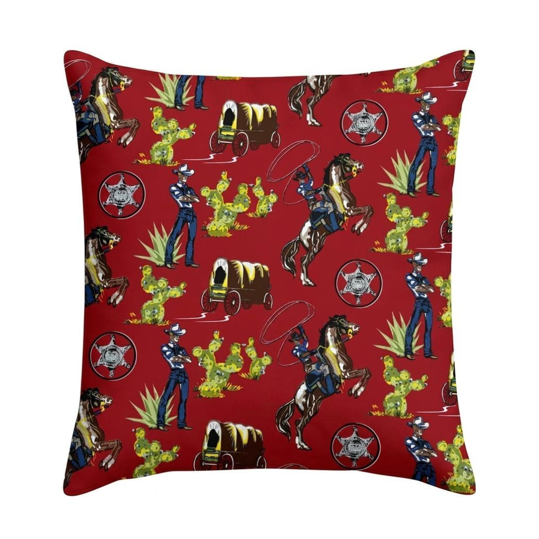 Scatter Cushion - Cowboys Red
